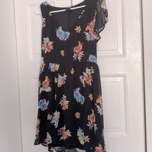 Express Baby Doll Floral Print Dress